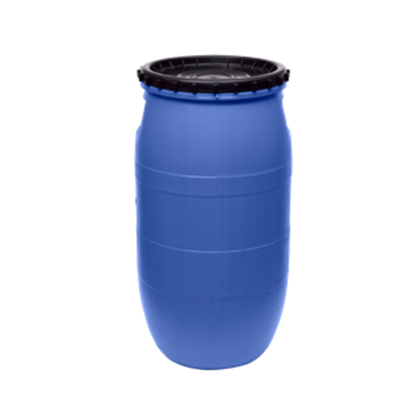 BIDÓN REDONDO CON TAPA Y SUNCHO 80 LT.