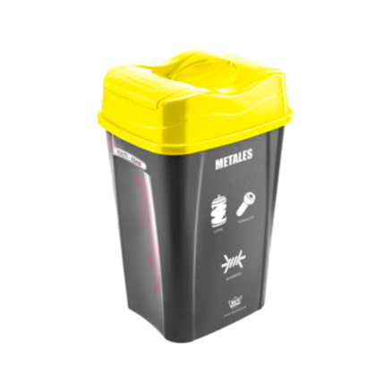 PAPELERA ATLAS #120 ECOLOGICA CON TAPA UN TOQUE