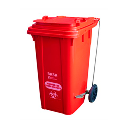 TACHO GORILA CON RUEDAS AUTOMATICO NO. 120 CON LOGO SANITARIO