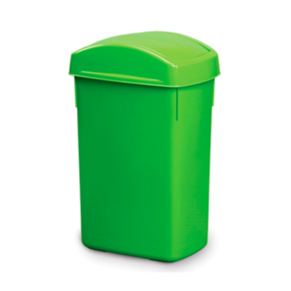 PAPELERA RECTANGULAR # 30 C/ TAPA