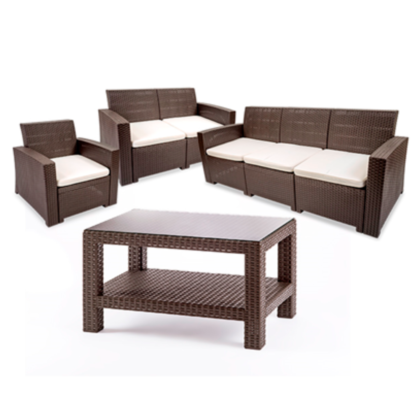 SET TERRAZA TAVARUA II (SILLON 1 CUERPO+SILLON 2 CUERPO+SILLON 3 CUERPO+MESA CEN