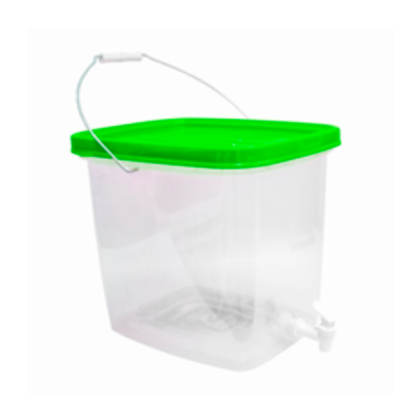 BALDE CUADRADA 17 LTS BOX C/CAÑO